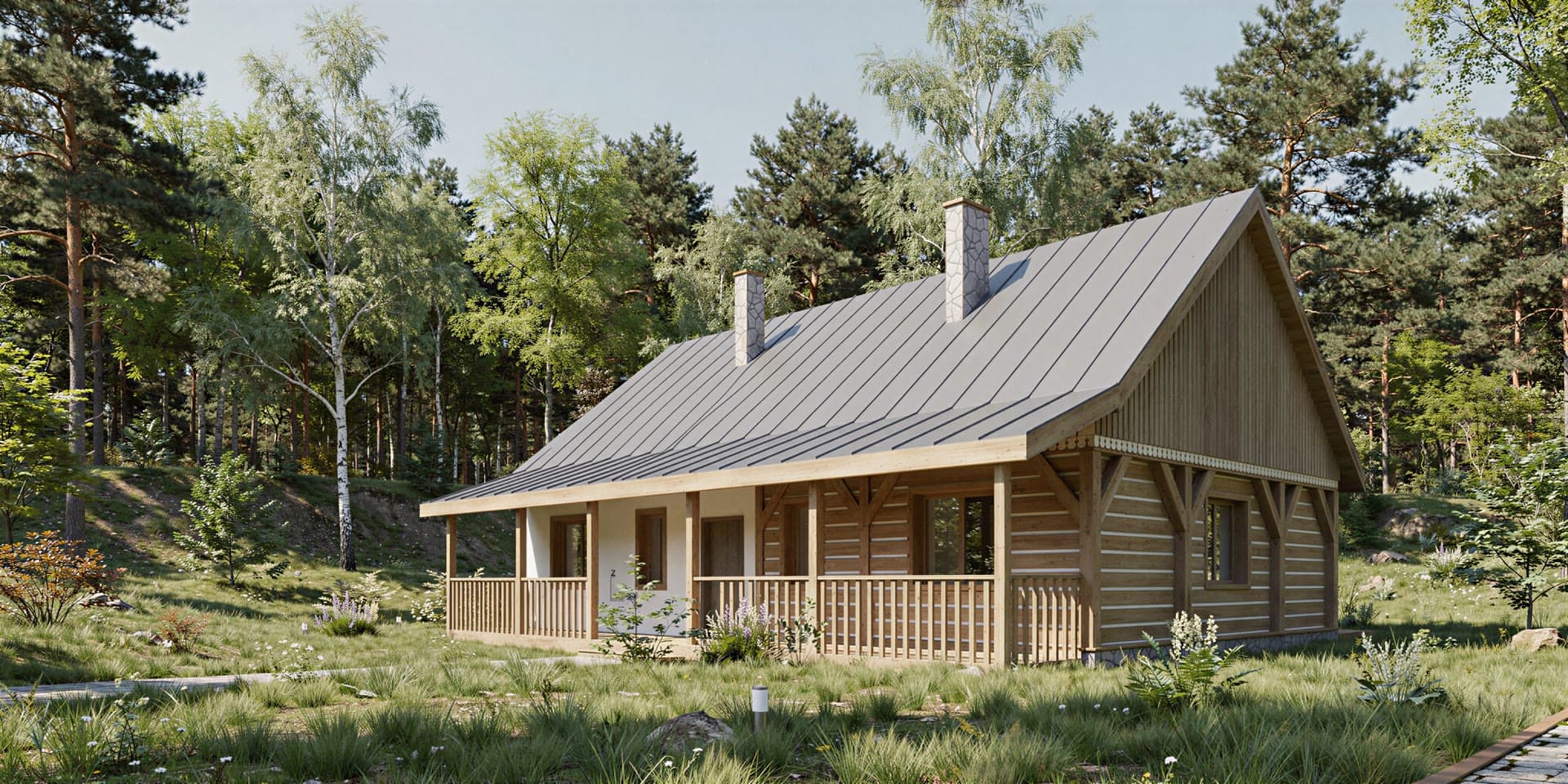 Nowoczesny dom — wizualizacja EKO ARCHITEKT